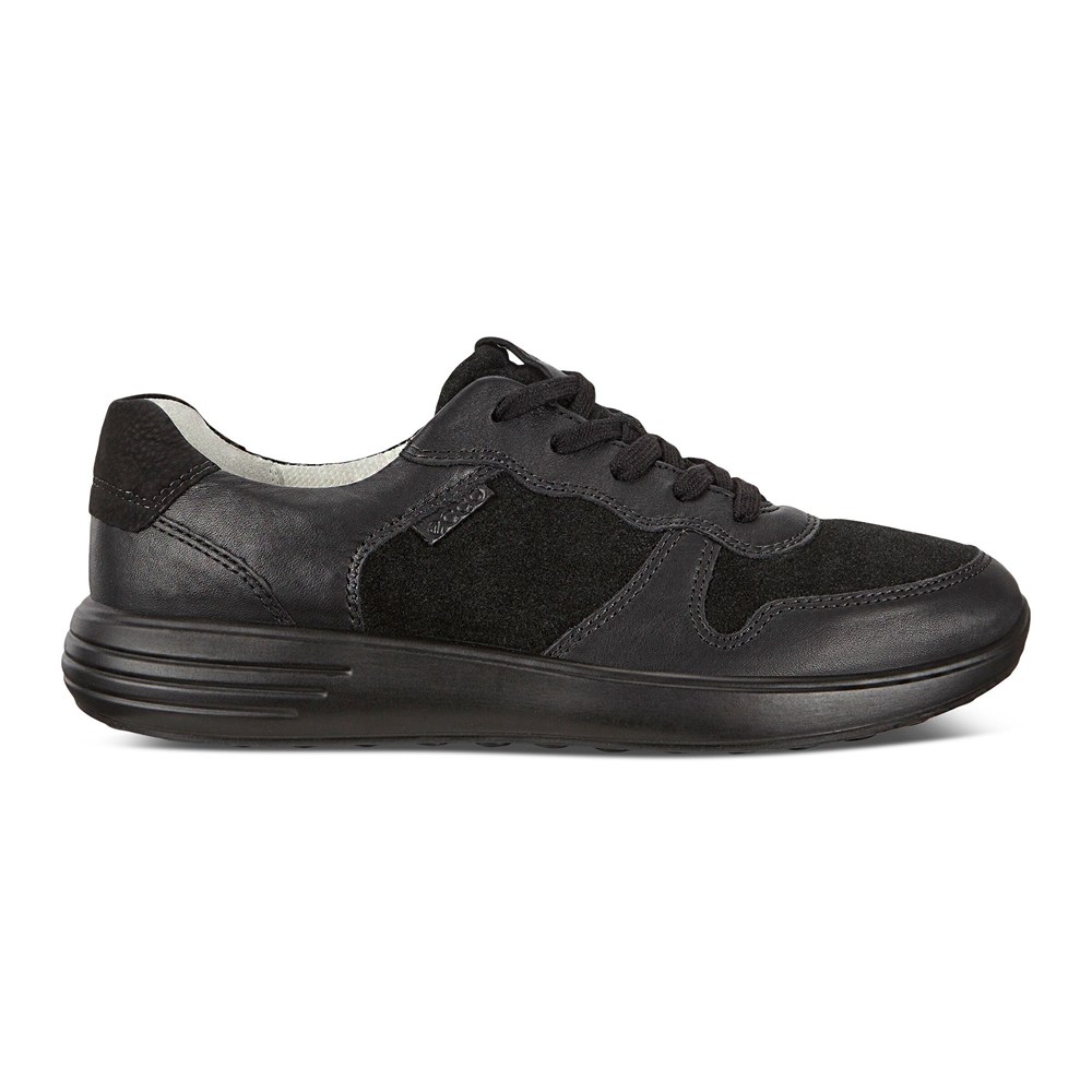 ECCO Mens Sneakers Black - Soft 7 Runners - BSX-178360